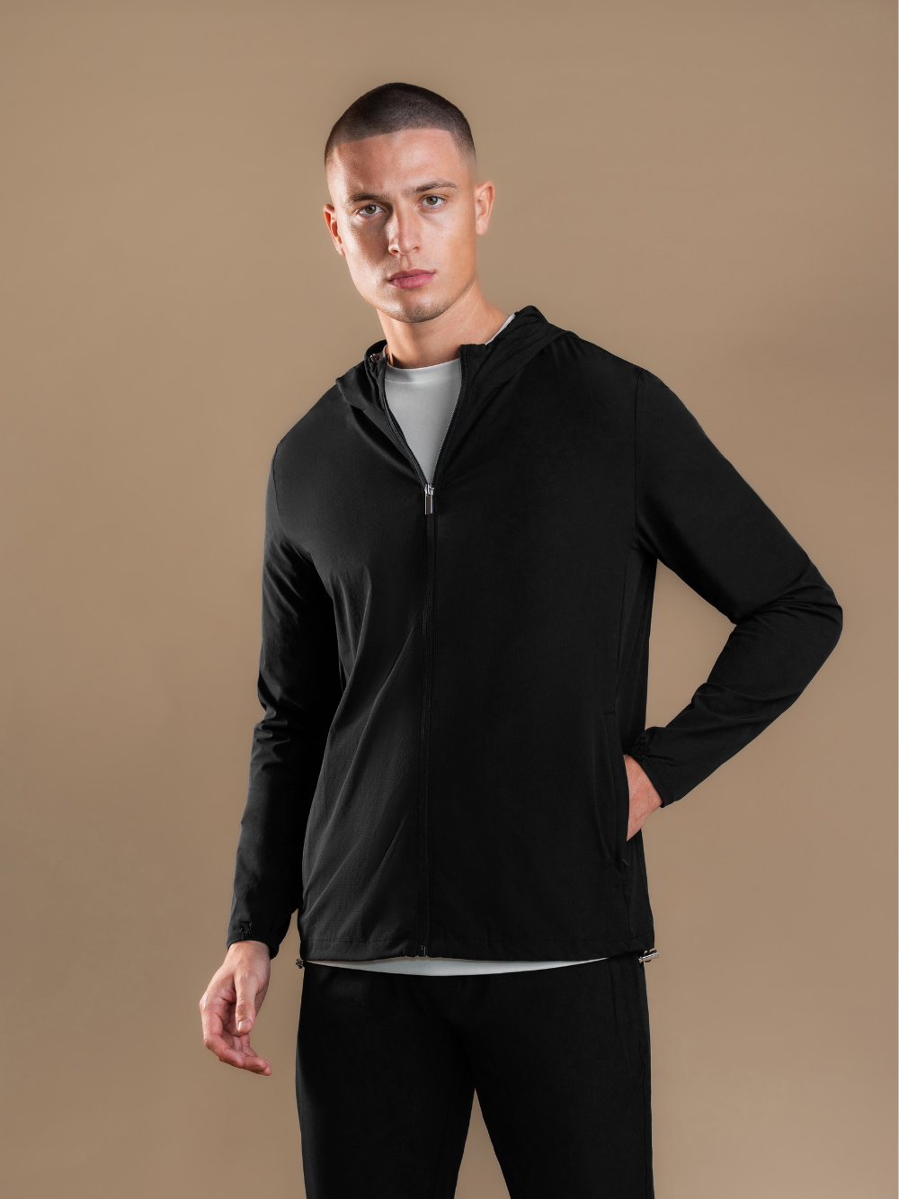 Tech Windbreaker - Black