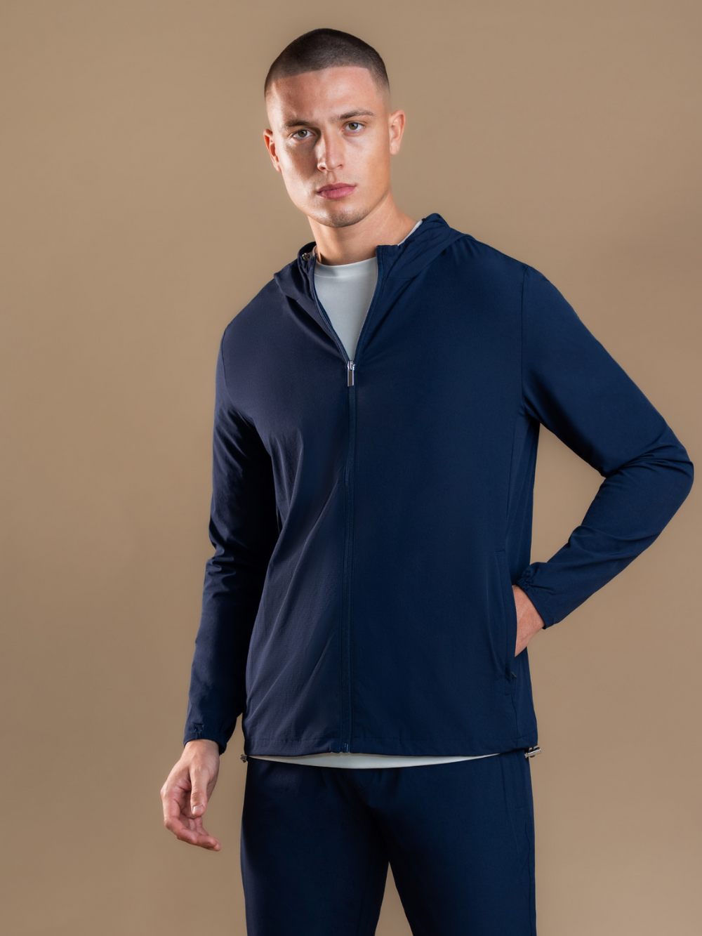 Tech Windbreaker - Navy